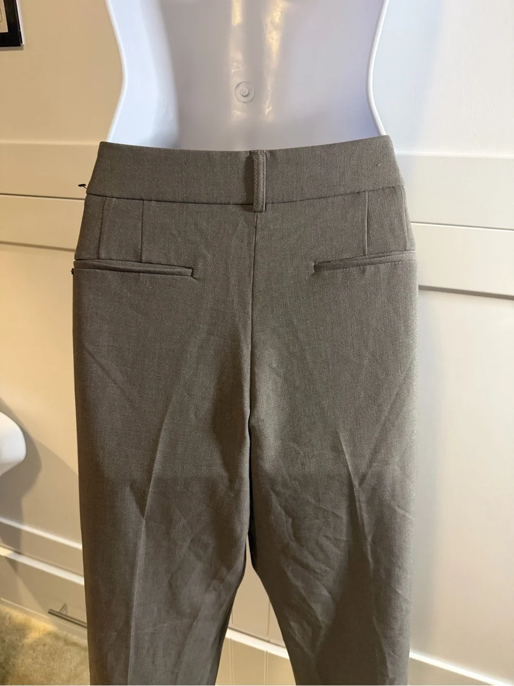 Tahari Olive Green Tailored Dress Pants - Picture 9 of 10